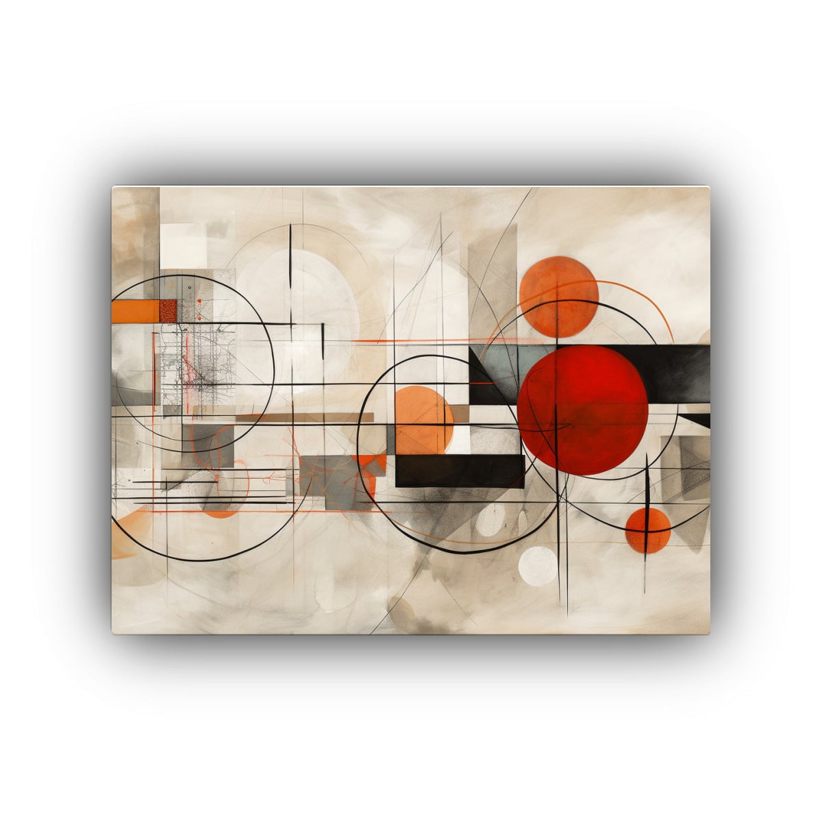 CUADRO ABSTRACTO MULTICAPA PARA DECORACIÓN DE 30X20 CM - 1