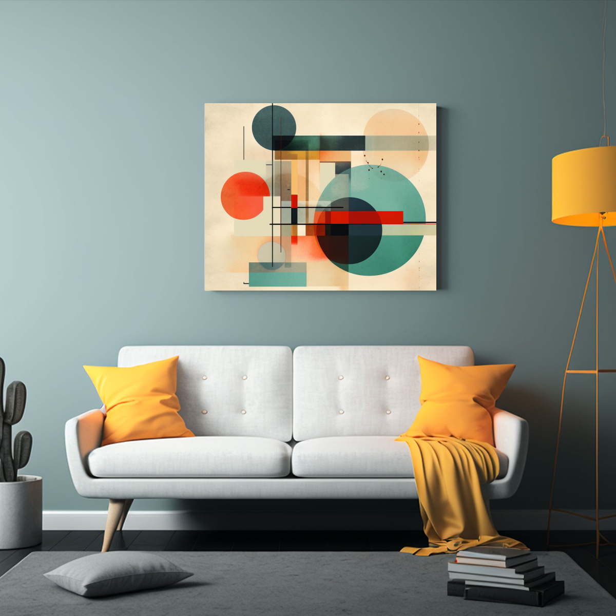 DISEÑO DIGITAL ABSTRACCIÓN DINÁMICA EN BASTIDOR 65X50 CM - 2