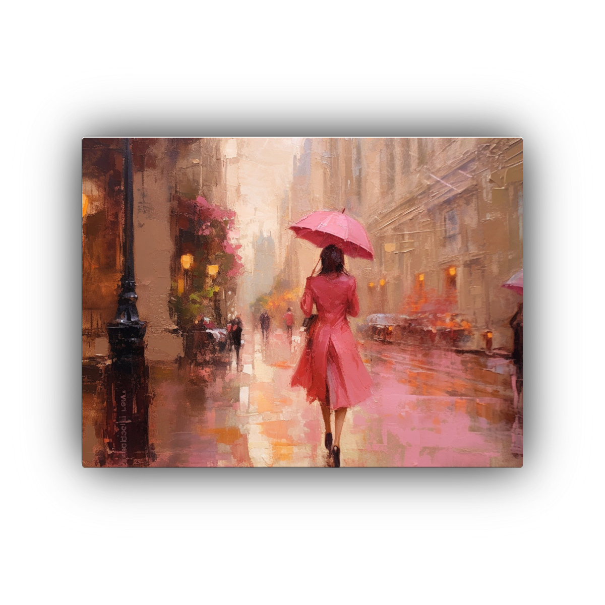 ✨新品✨レッドポピーズ:1 ArtistD.NENGERMAN 絵画 額縁付き CUADRO DECORATIVO SALA: IRENE NAPIER MADRID BAJO 65X50 CM