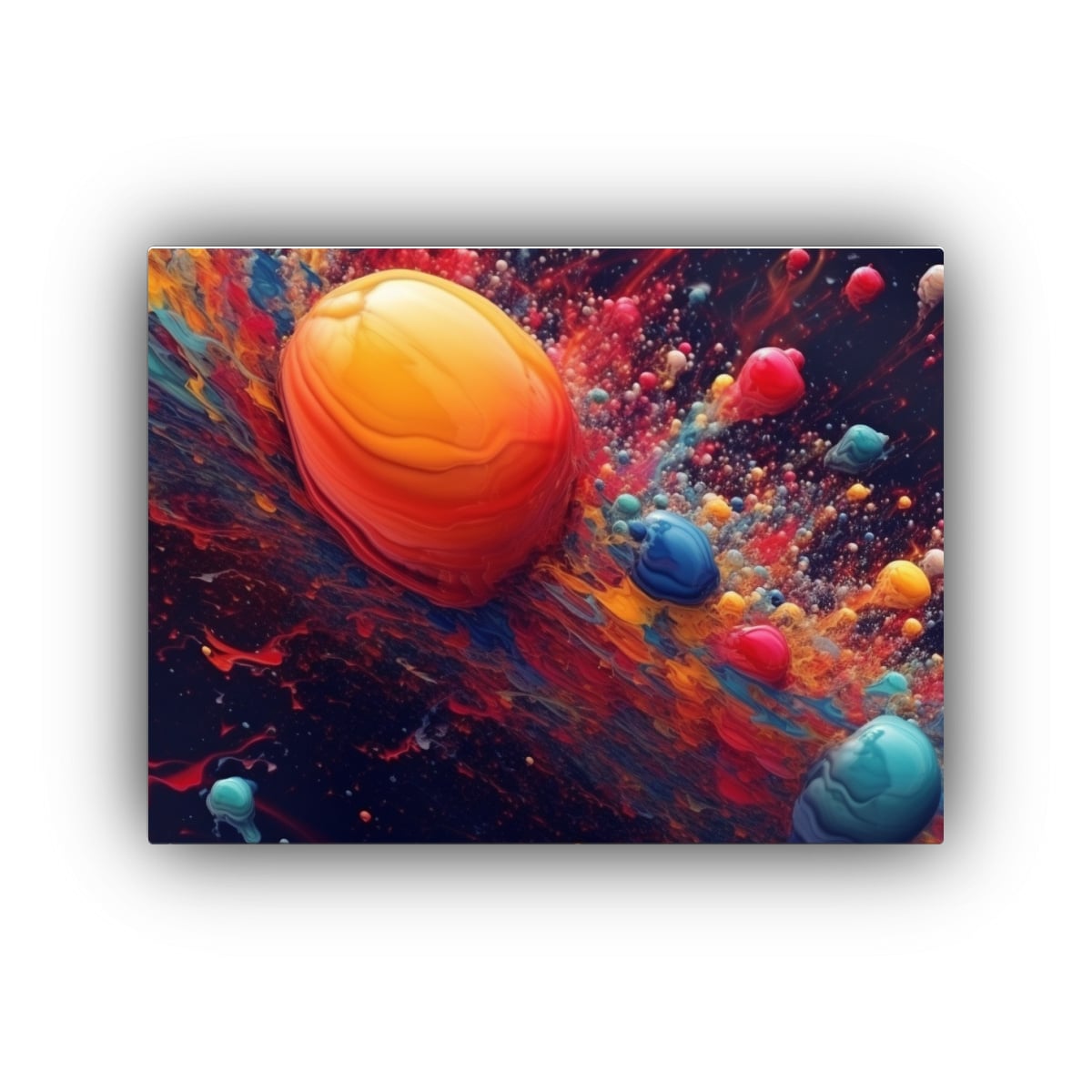 PINTURAS DECORATIVAS AMBIENTE CÓSMICO CON 40X30 CM - 1