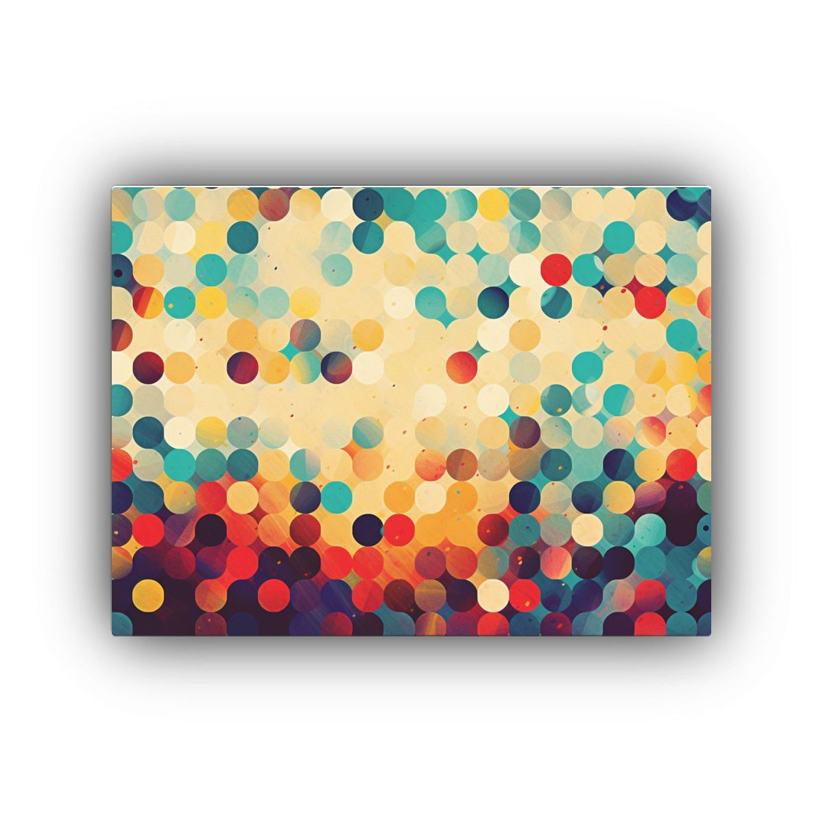 CUADRO BELLEZA MULTICOLOR HALFTONE: ADÉNTRATE EN 30X20 CM - 1