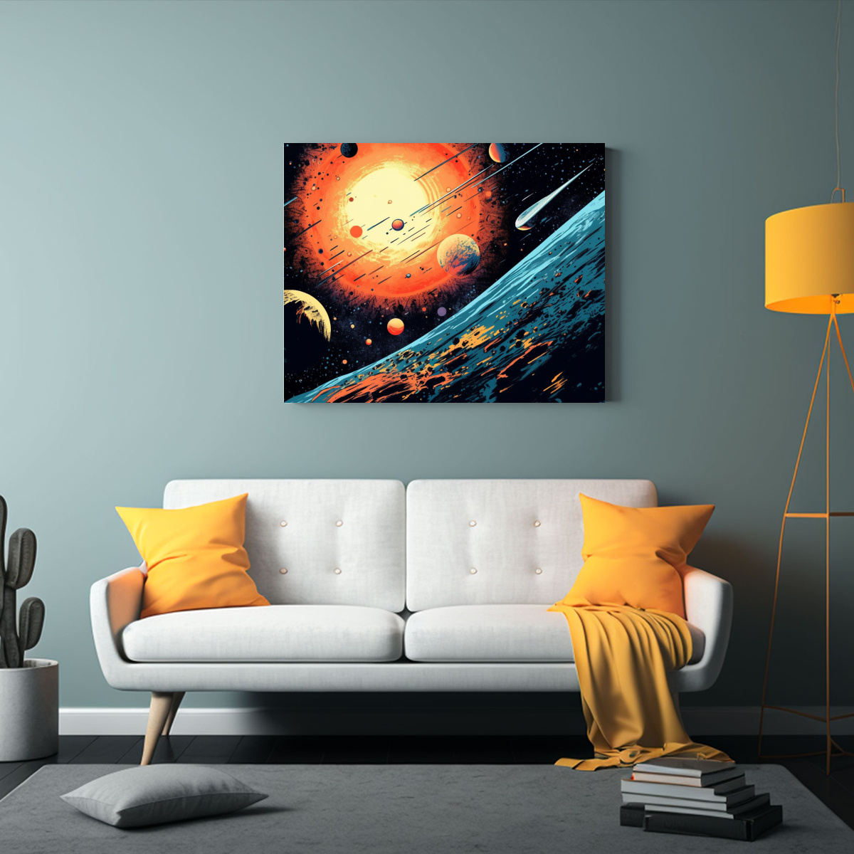 CUADRO DECORATIVO ESTILO CÓMIC DE ESCENA 60X40 CM - 2