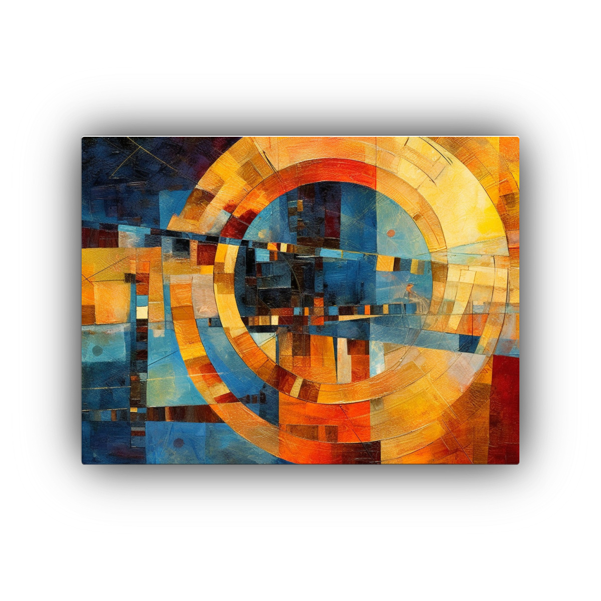 CUADRO ABSTRACTO DETALLADO PARA DECORACIÓN DE 75X50 CM - 1