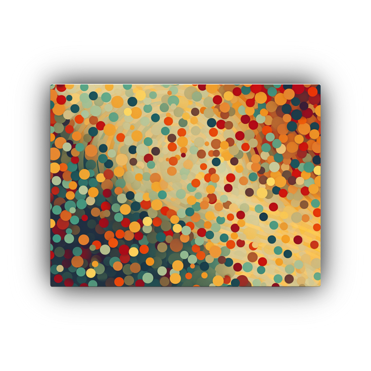 ARTE DE PARED IMAGEN FIGURAS CON PATRÓN CIRCULAR 65X50 CM - 1