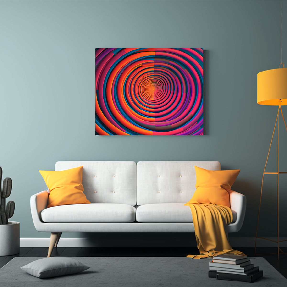 CUADROS DECORATIVOS OPART CON GAMA DE COLORES 45X30 CM - 2