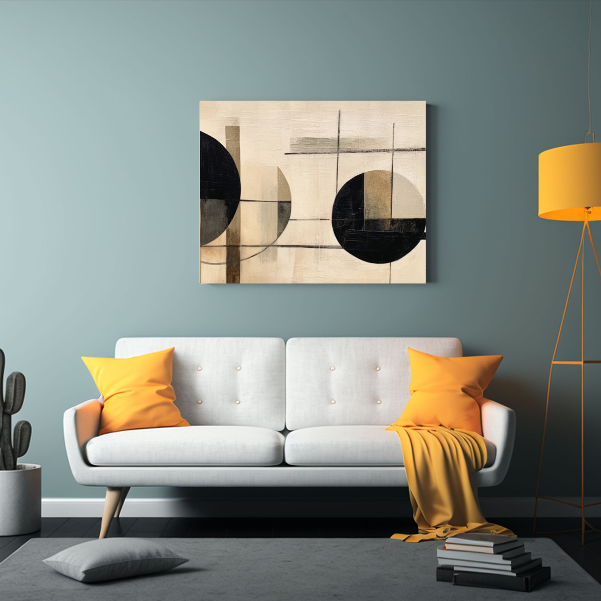 CUADRO EN BASTIDOR ACUARELA INTENSIDAD SUEÑOS 75X50 CM - 2