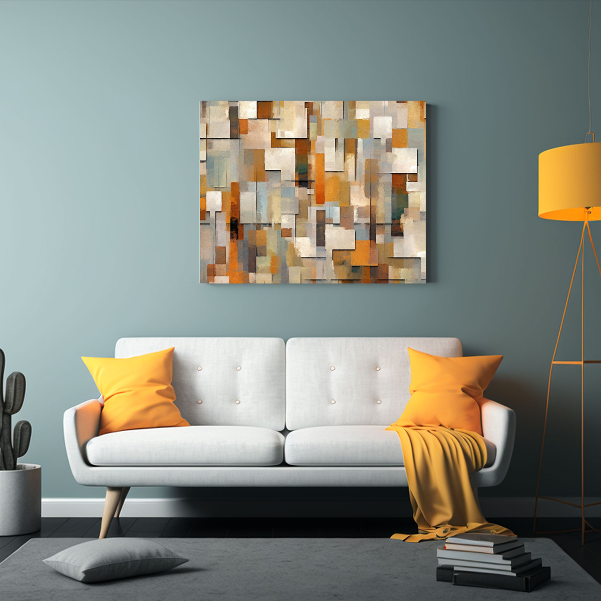 CUADRO VENTA ÉPOCA ABSTRACTO PIXELADO ESTILO 30X20 CM - 2