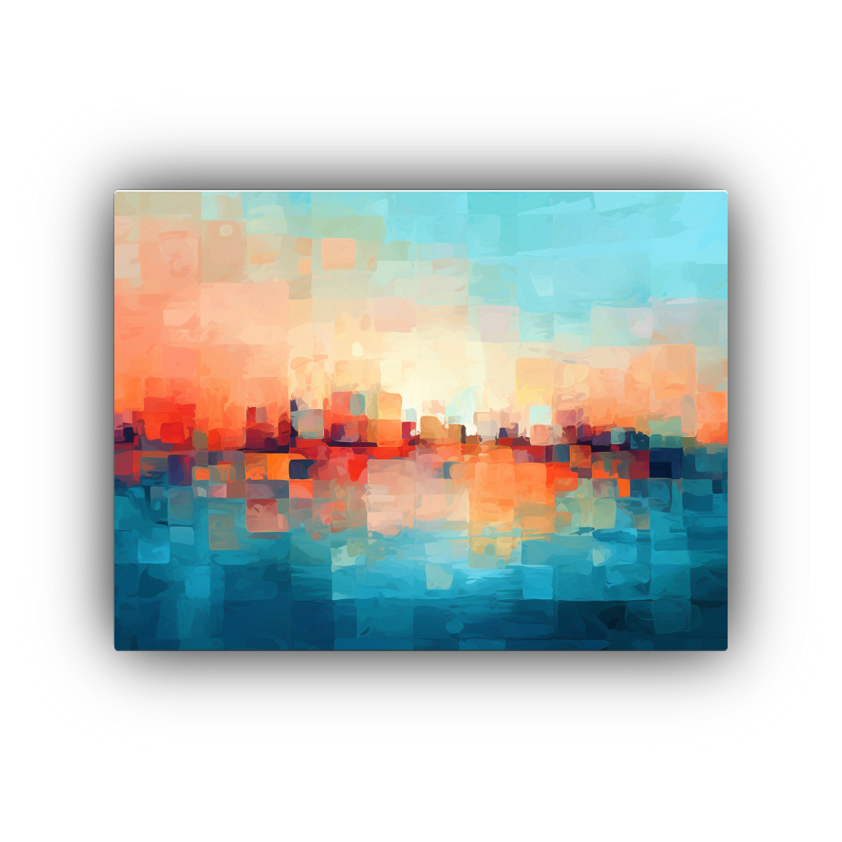 CUADRO HORIZONTAL: ALEGRÍA EN LIENZO TEXTURIZADO 90X60 CM - 1
