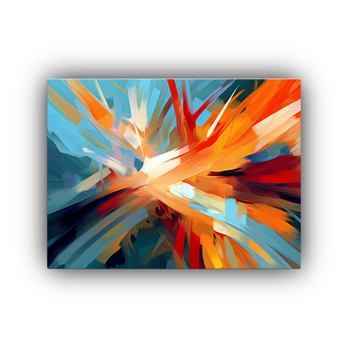 CUADRO ABSTRACTO VIBRANTE PARA DECORACIÓN MODERNA 50X40 CM - 1