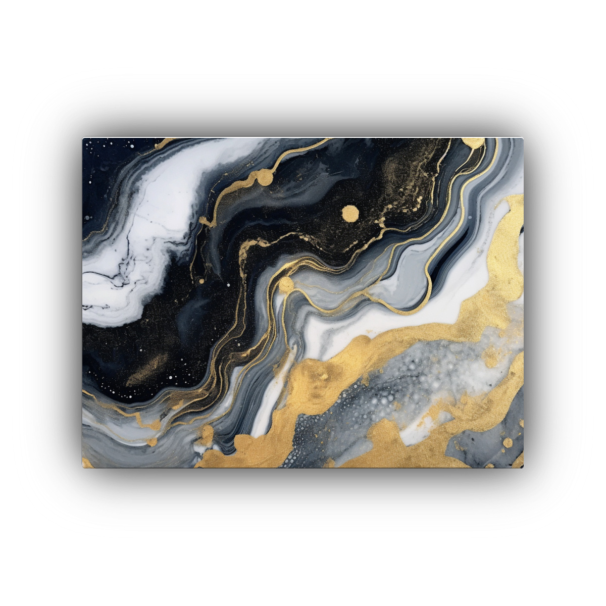 PINTURAS DECORATIVAS DE MÁRMOL ACUARELA EN 45X30 CM - 1