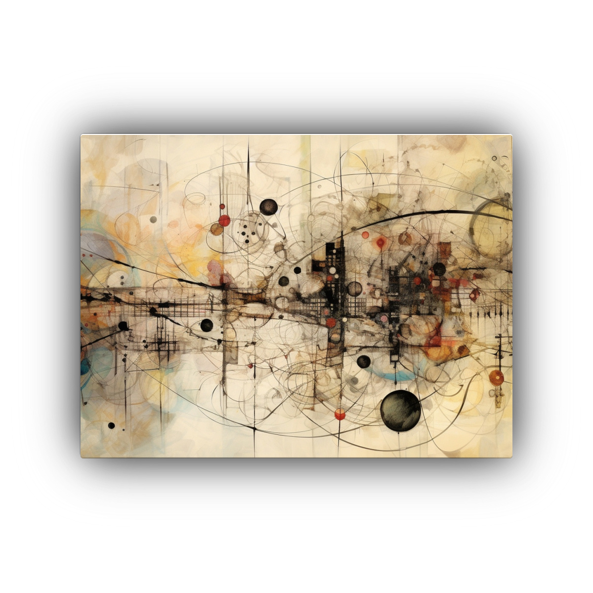 PINTURAS DE DECORACIÓN EN ACUARELA: GAMA DE 65X50 CM - 1