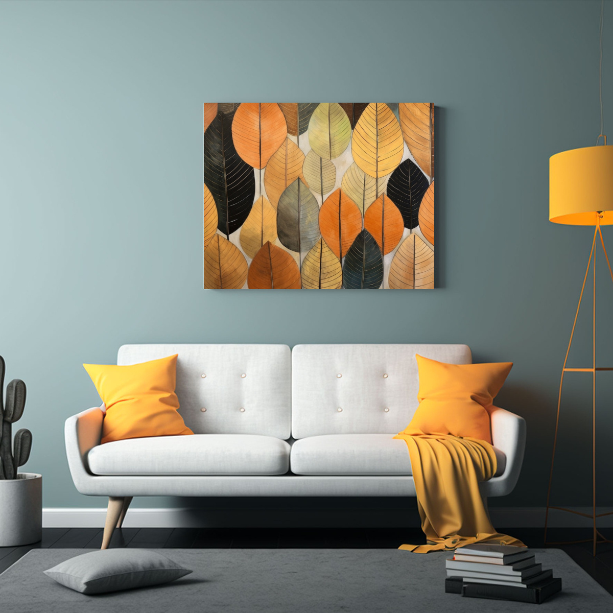 EQUILIBRIO VISUAL: ARTE BOTÁNICO MINIMALISTA EN 120X80 CM - 2