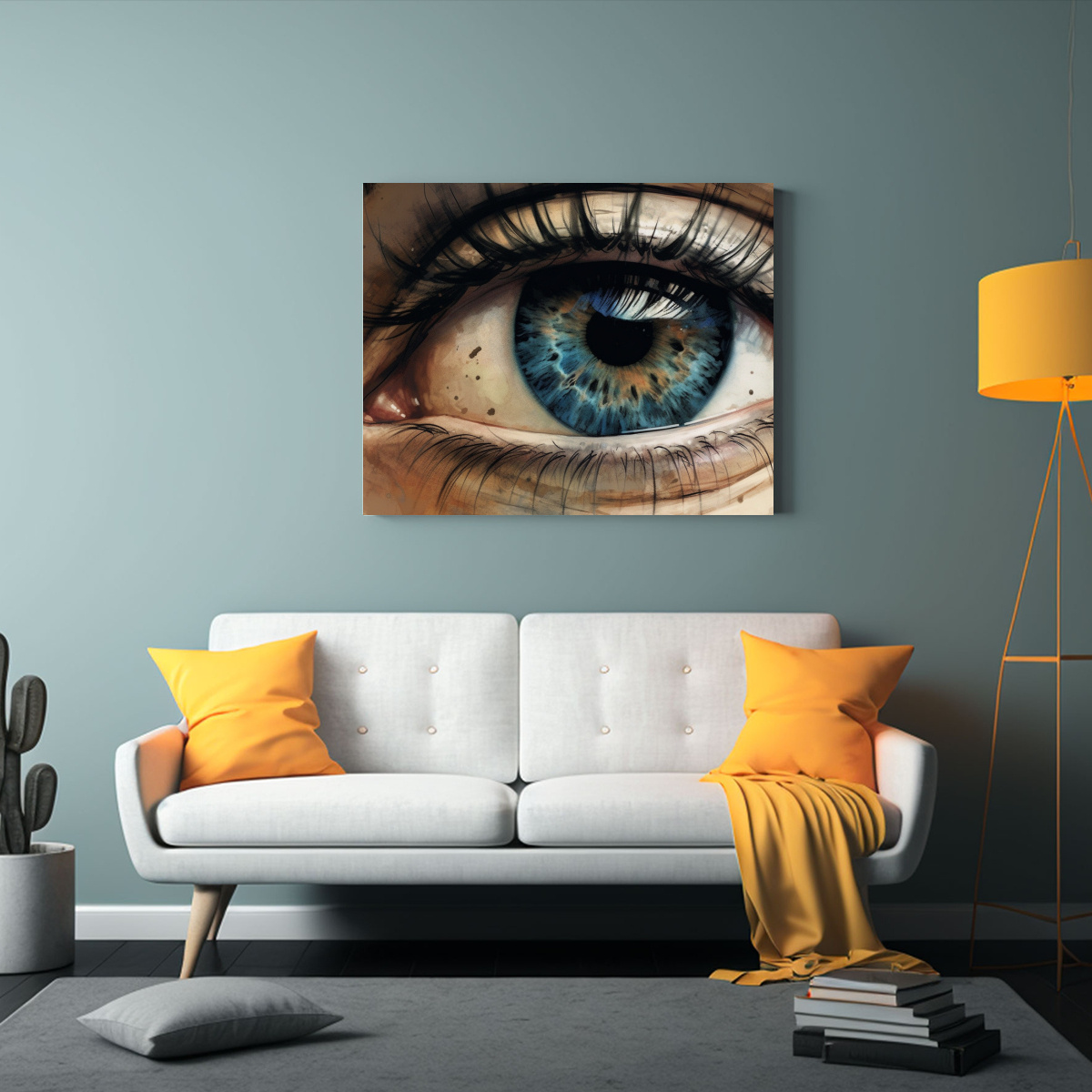 CUADRO ARTE GRAFICO: OJOS EN CUADRO 30X20 CM - 2