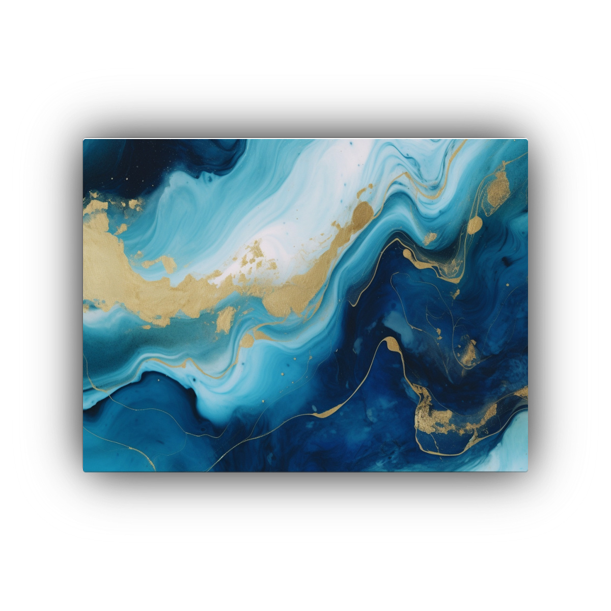 PINTURA ABSTRACTA EN TELA BASTIDOR ARTE GRÁFICO 30X20 CM - 1