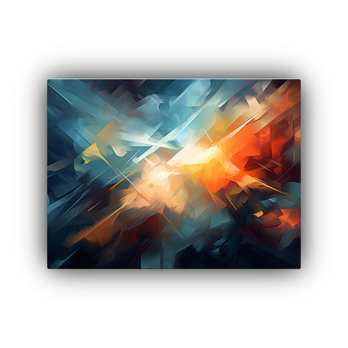 PINTURAS ABSTRACTAS DRAMATICAS CON CONTRASTES DE 30X20 CM