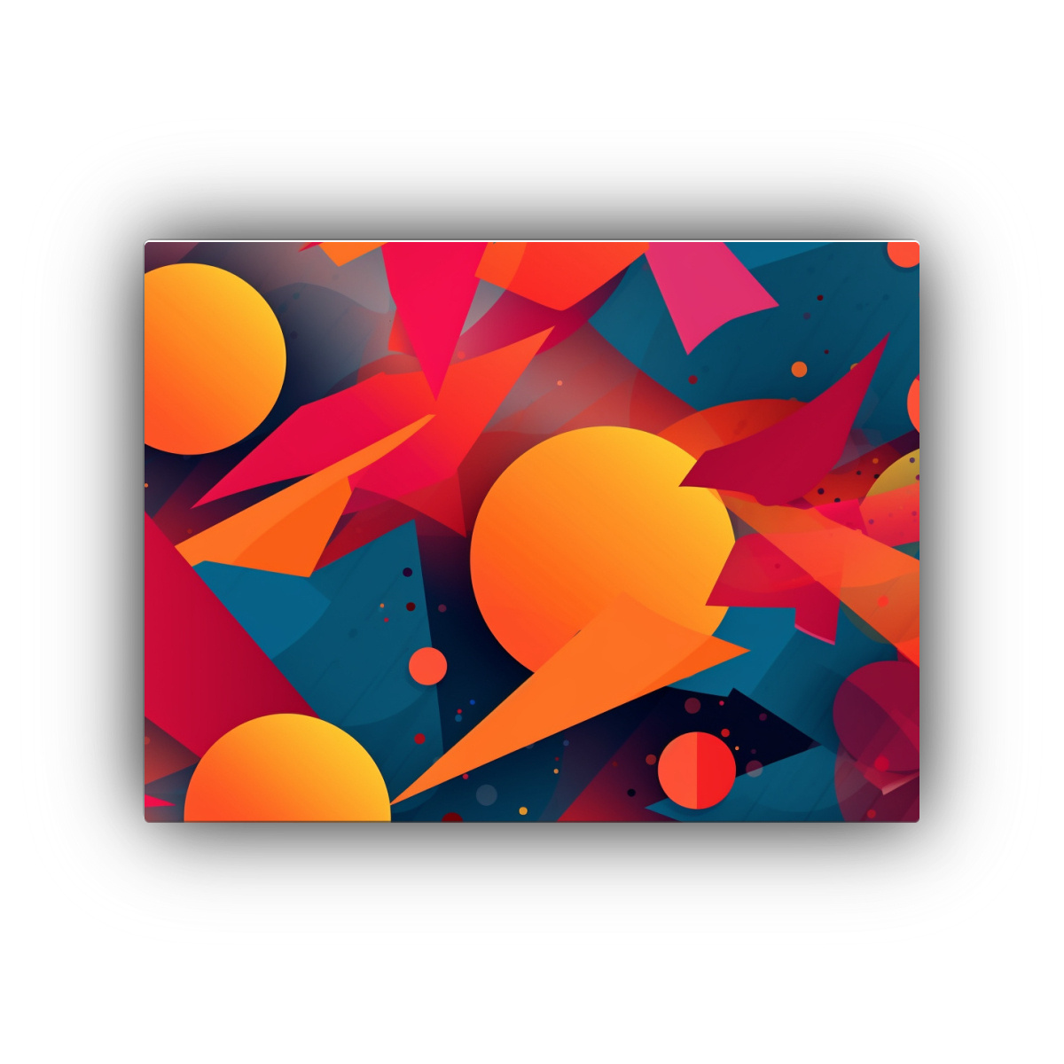 PINTURAS DECORATIVAS EN LIENZO CON FORMAS DE 40X30 CM - 1