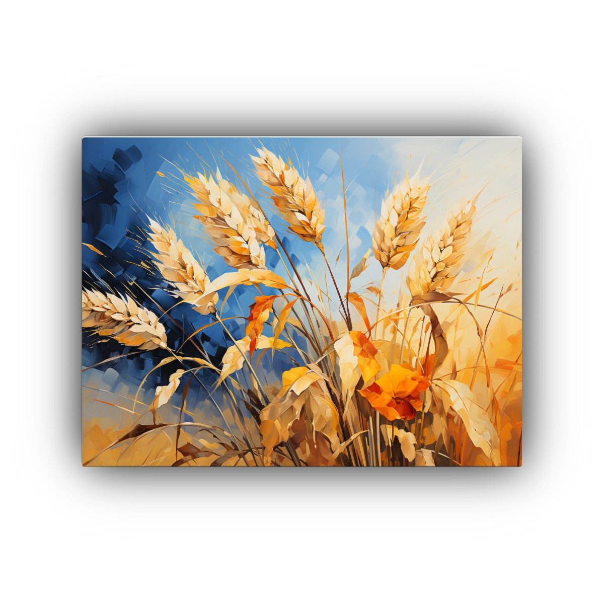 CUADRO DE LIENZO TONOS SIMÉTRICOS A GRANOS DE 60X40 CM - 1