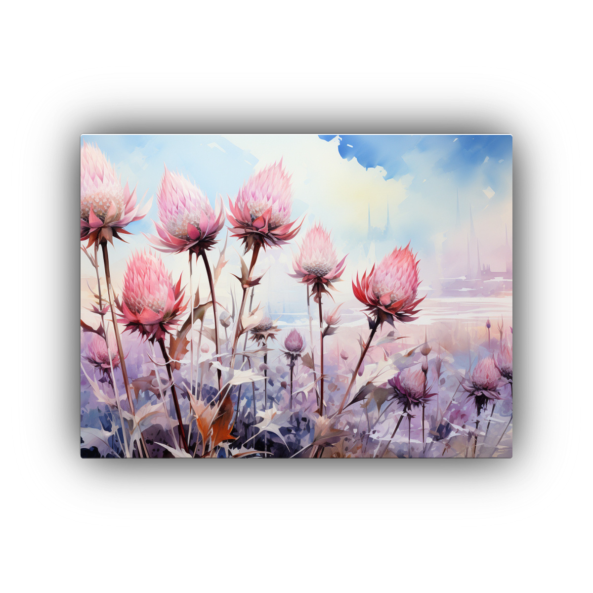 CUADRO DECORATIVO STREET ART DE ALCACHOFAS EN 40X30 CM - 1