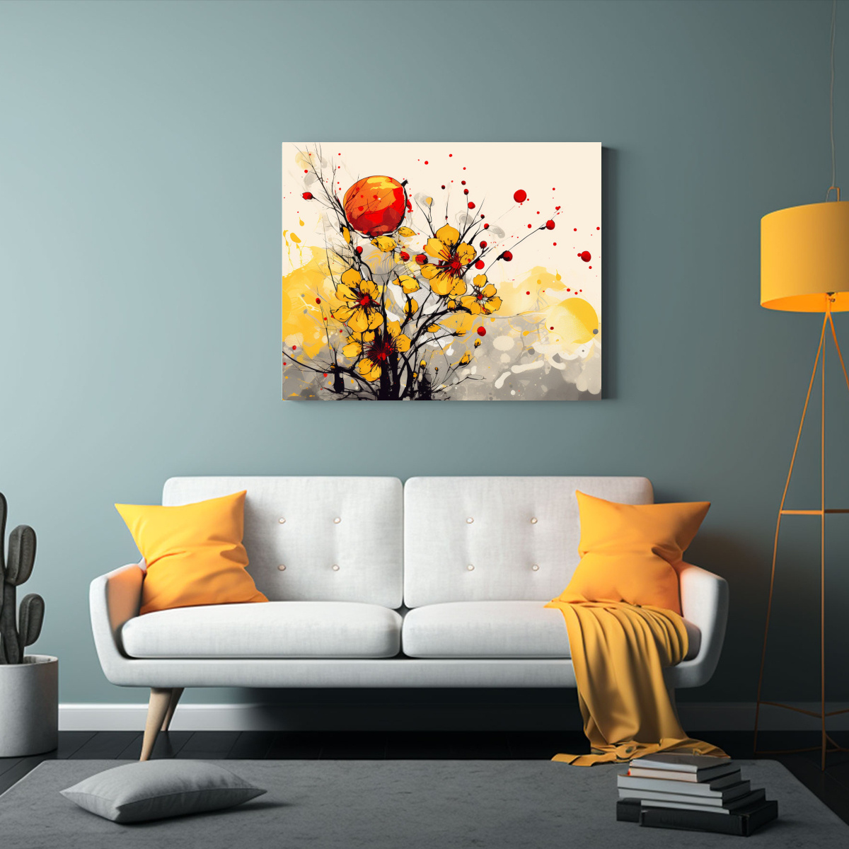 PINTURAS LIENZO VITALIDAD ÁRBOLES FRUTALES EN 30X20 CM - 2