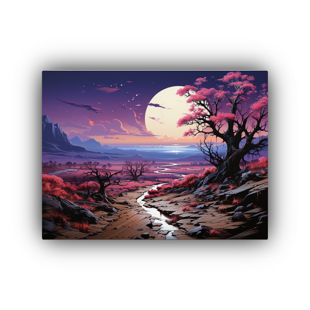 PINTURAS DECORATIVAS DE ESCENARIO HERMOSO EN 75X50 CM - 1