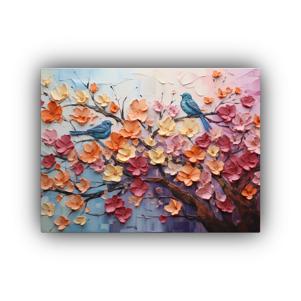 PINTURA DE LINDEN FLOWERS EN LIENZO ESTILO 65X50 CM - 1