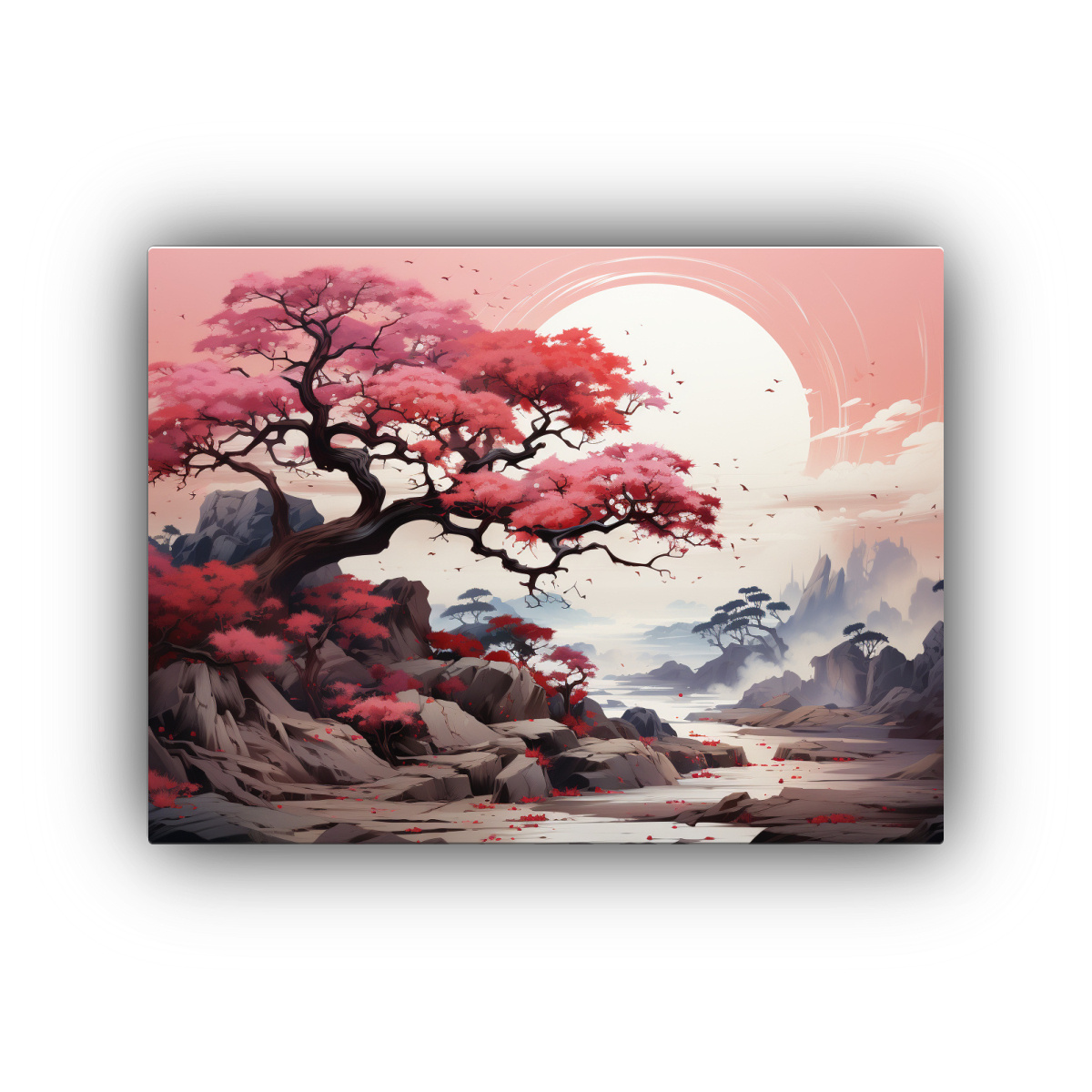 PINTURAS DE ARTE MODERNO ESTÉTICO DE UN ÁRBOL 90X60 CM - 1