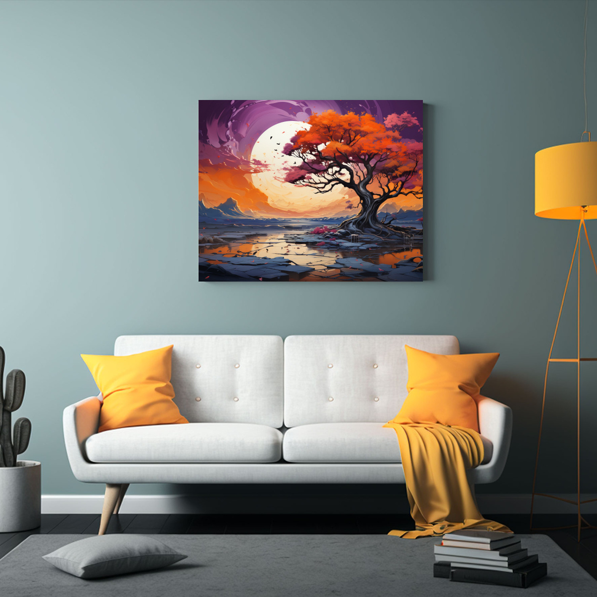 PINTURAS DECORATIVAS DE UN CONCEPTO DE ARTE DE UN 65X50 CM - 2