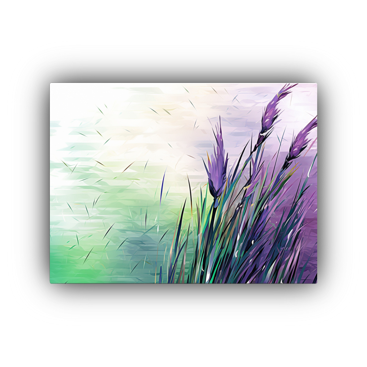 PINTURAS DECORATIVAS DE COMPOSICIÓN CON HIERBAS 60X40 CM - 1