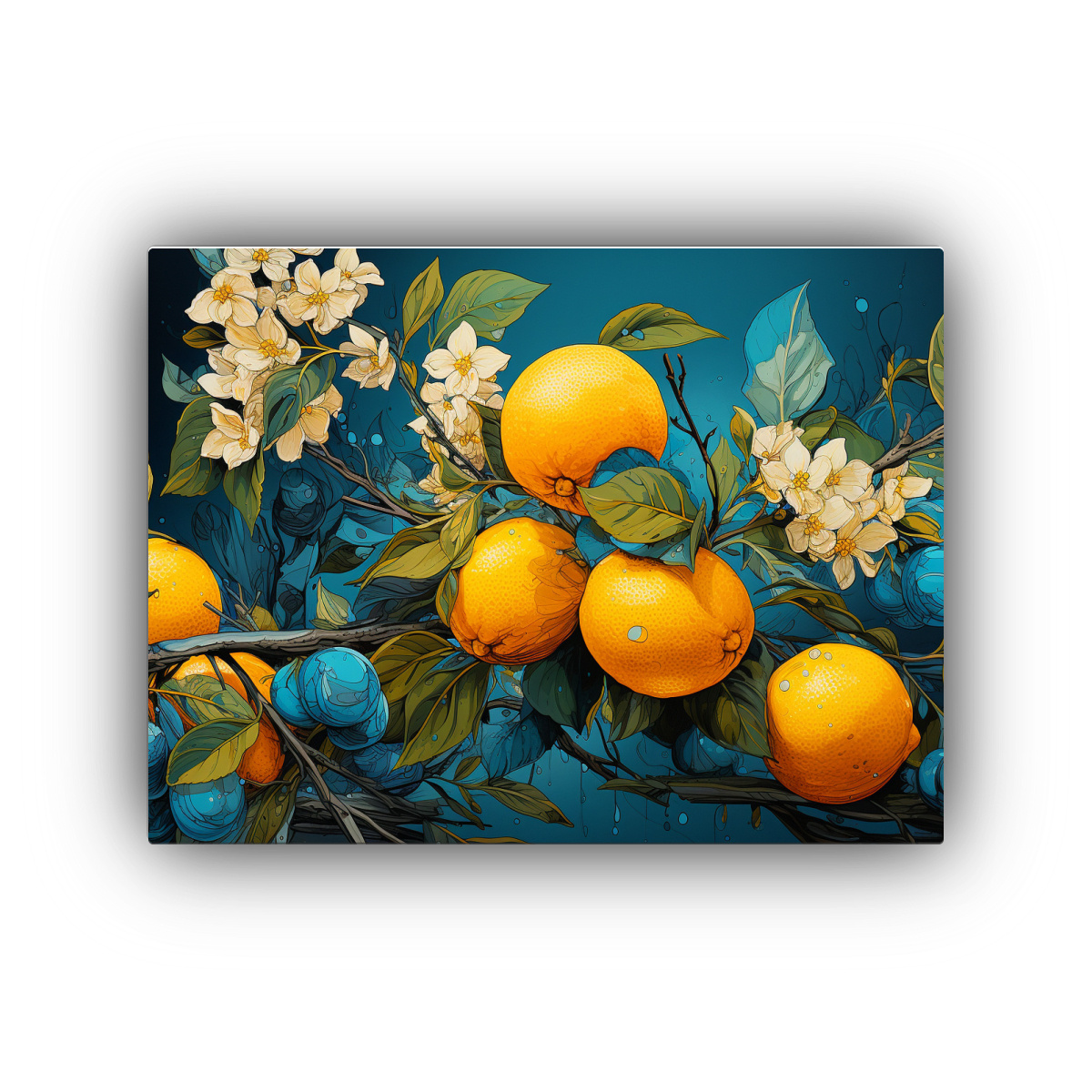 CUADRO EN LIENZO PARA DECORACIÓN: LIMONERO EN 90X60 CM - 1