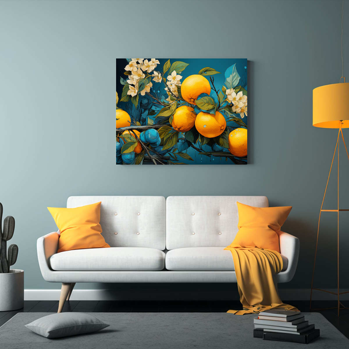 CUADRO EN LIENZO PARA DECORACIÓN: LIMONERO EN 90X60 CM - 2