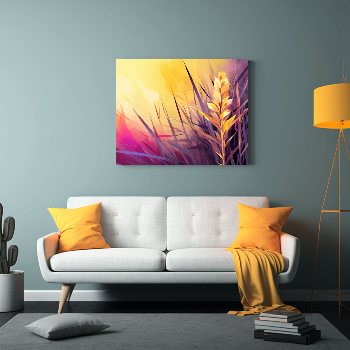 PINTURA DECORATIVA DE ARTE FINO CON VISIÓN DE 120X80 CM - 2