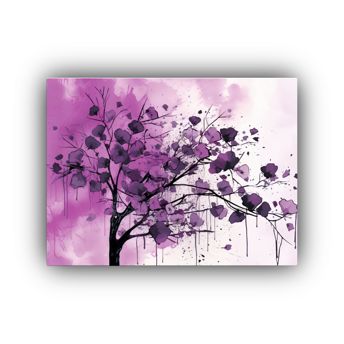CUADRO DECORATIVO CANVA HOGAR ÁRBOL TEMBLÓN EN 50X40 CM - 1