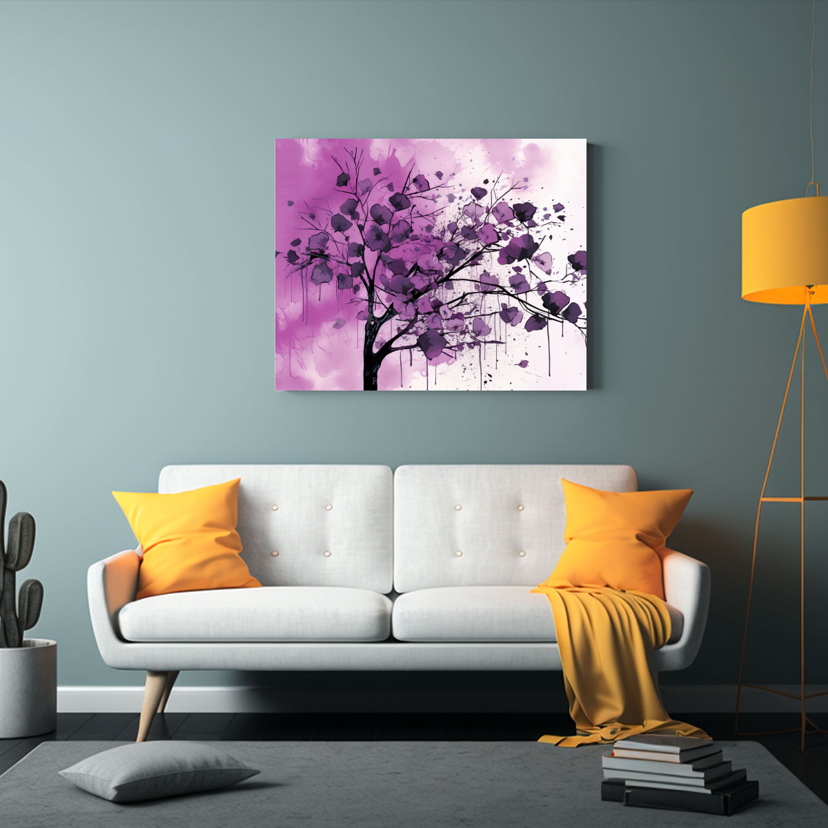 CUADRO DECORATIVO CANVA HOGAR ÁRBOL TEMBLÓN EN 50X40 CM - 2