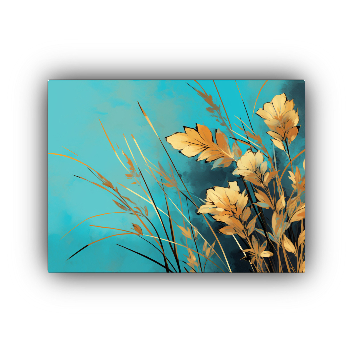 CUADRO DE TELA GALERÍA BELLEZA NATURAL CAÑAS DE 75X50 CM - 1