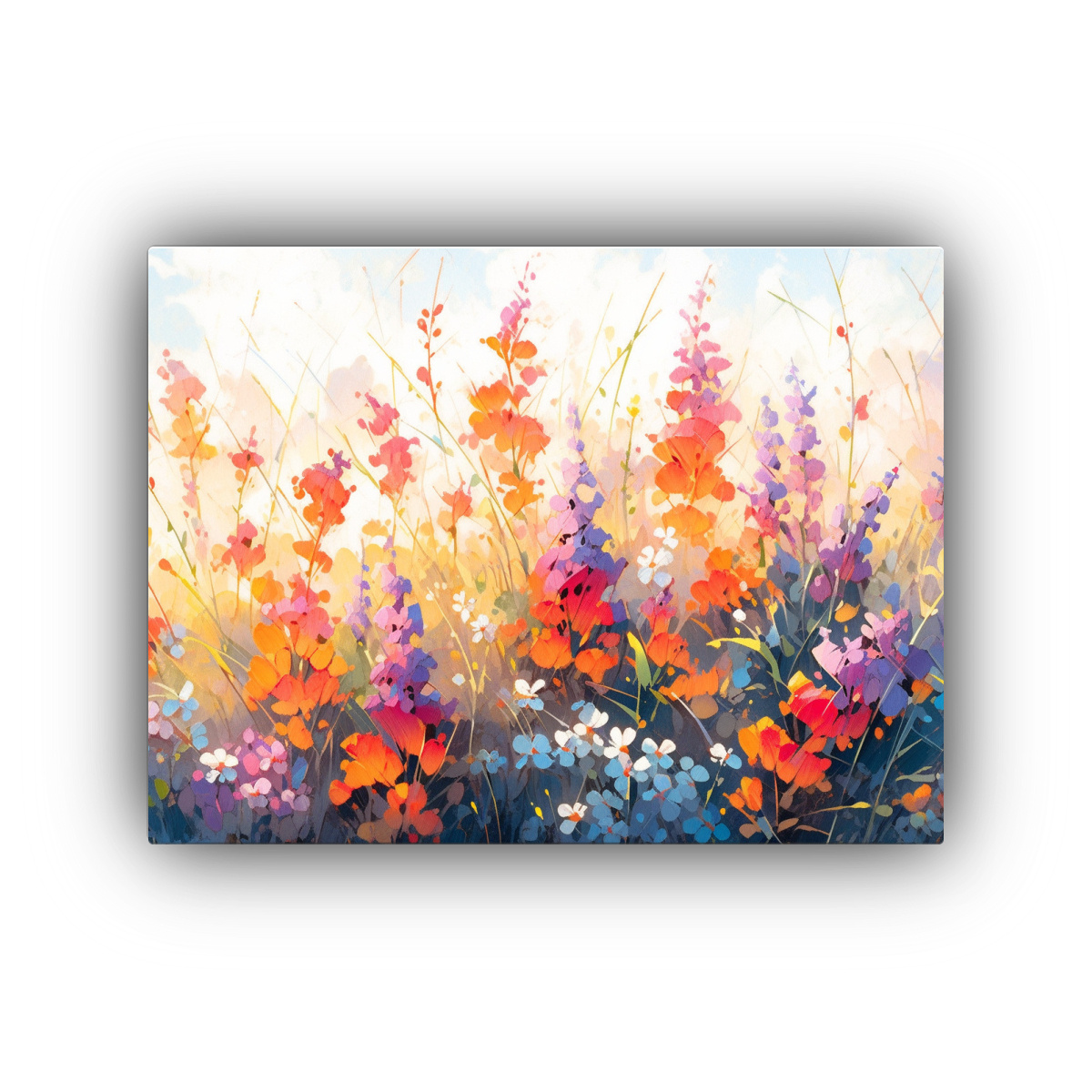 OBRA MAESTRA: LIENZO DECORATIVO DE FLORES 45X30 CM - 1