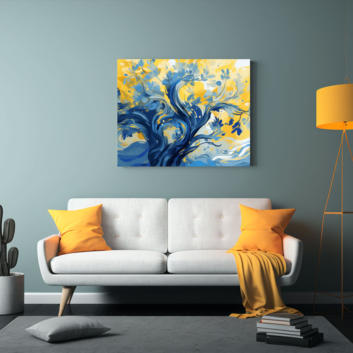 PINTURAS DECORATIVAS CON ÁRBOL DE OLIVO EN 60X40 CM - 2