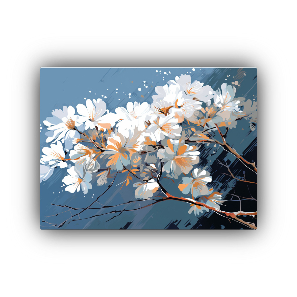 CUADRO ARTE PARED CUADRO VIDA ACACIA EN BLANCO 75X50 CM - 1