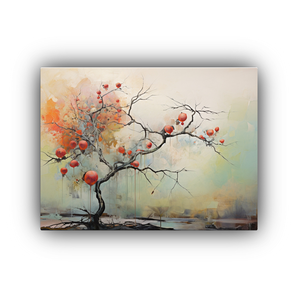 CUADRO CONCEPTUAL CLÁSICO: ÁRBOL DE MANZANA EN 65X50 CM - 1