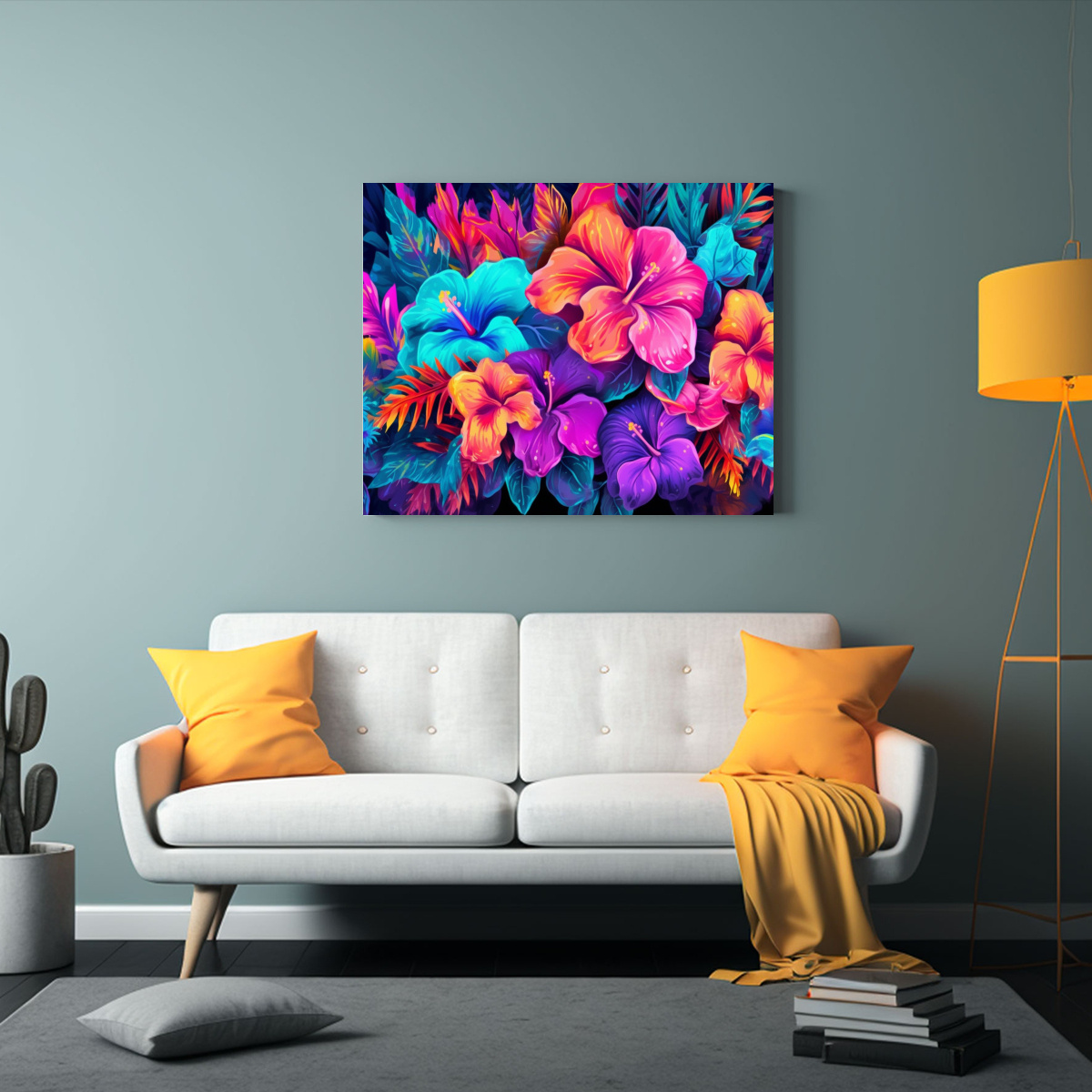 PINTURA DE TELA EN BASTIDOR CONCEPTO GAMA DE 50X40 CM - 2
