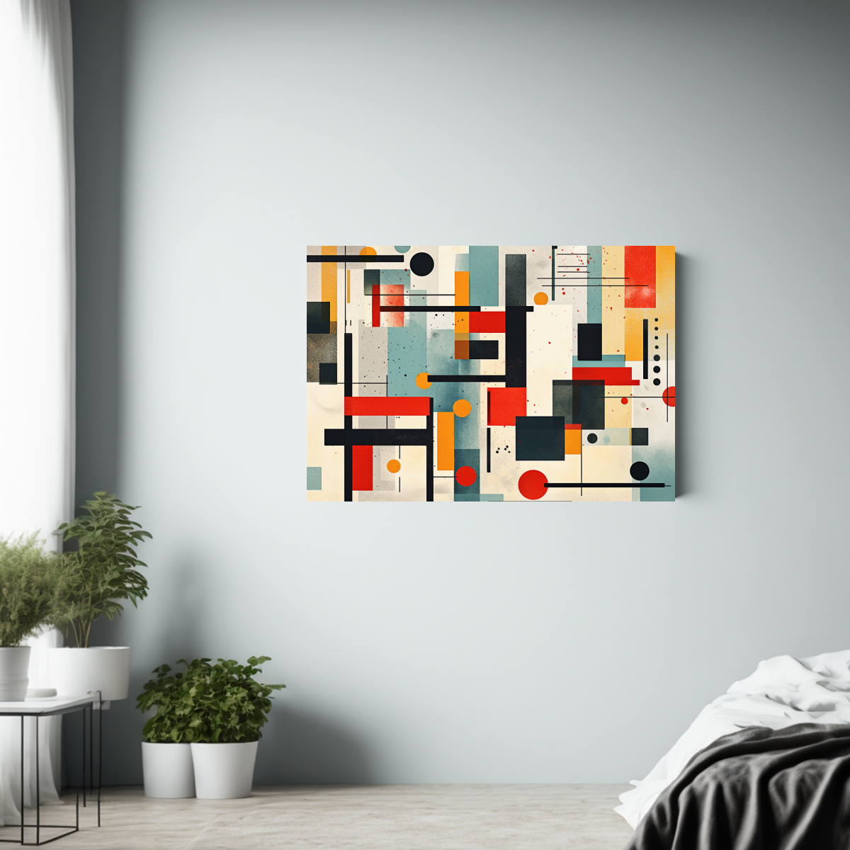 DIBUJO MINIMALISTA URBANO CON ESTÉTICA DE 1992 30X20 CM - 2