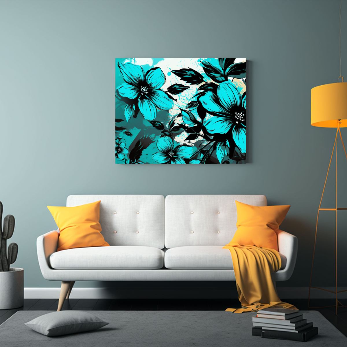CUADROS DE DECORACIÓN EN ARTE ABSTRACTO CON 45X30 CM - 2