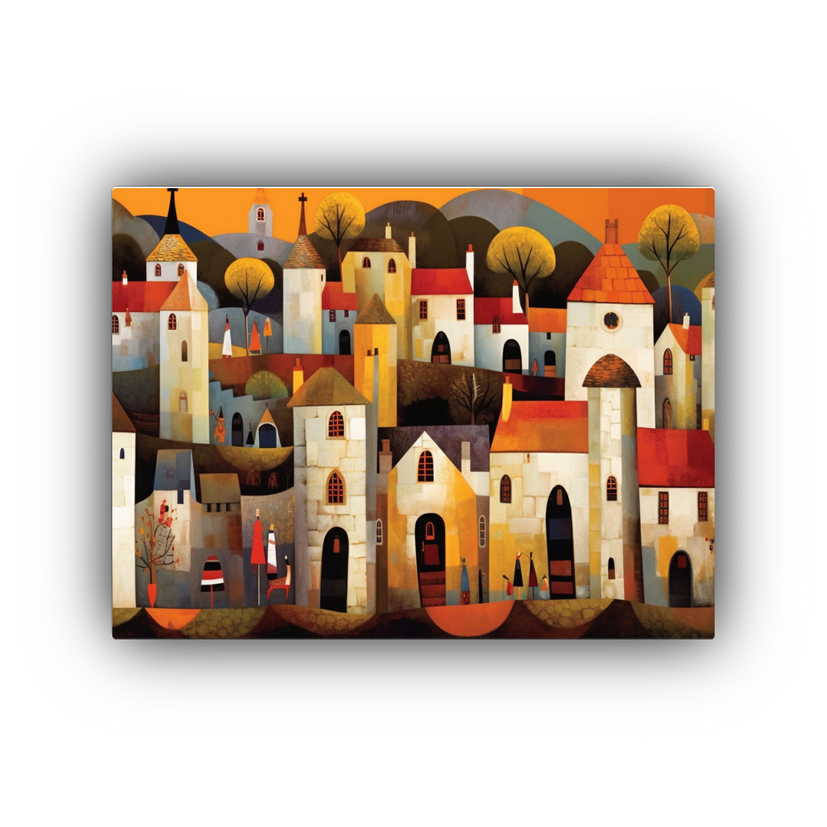 PINTURAS DECORATIVAS AL ESTILO GEORGE BIRRELL 75X50 CM - 1