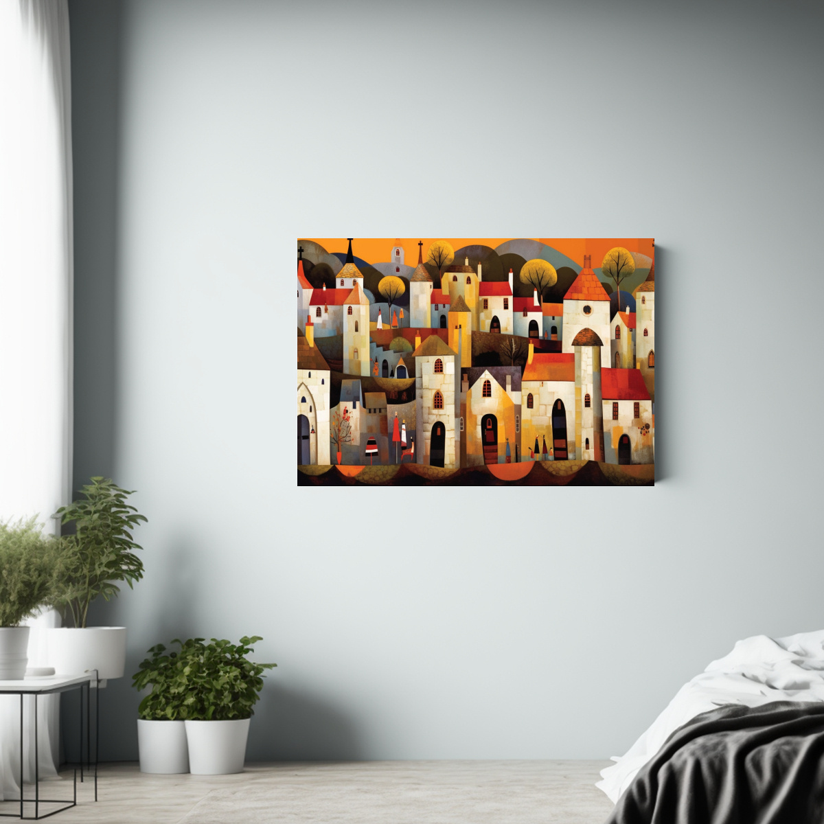 PINTURAS DECORATIVAS AL ESTILO GEORGE BIRRELL 75X50 CM - 2
