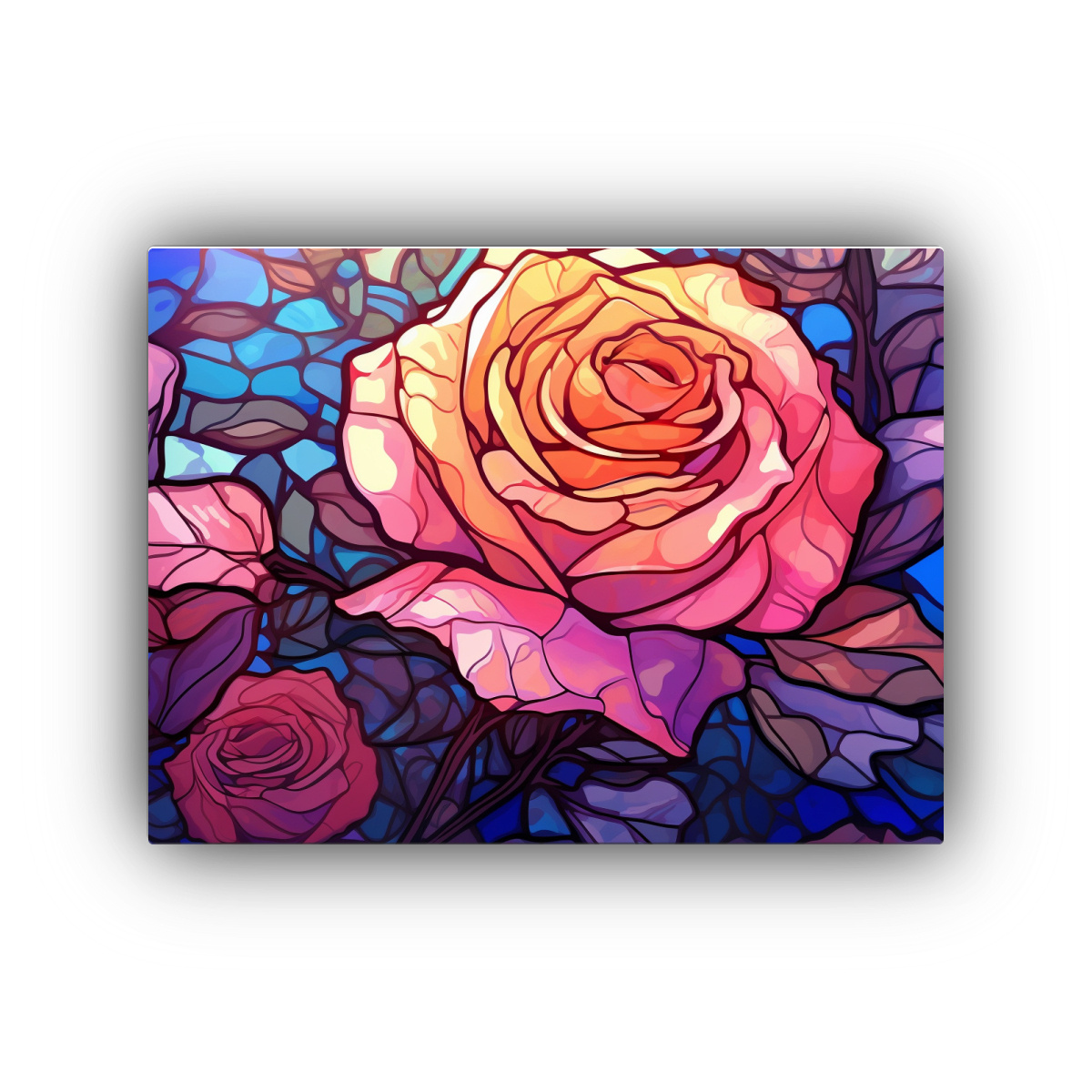 CUADRO DE DECORACIÓN CANVA FIGURAS DE VIDRIO 60X40 CM - 1