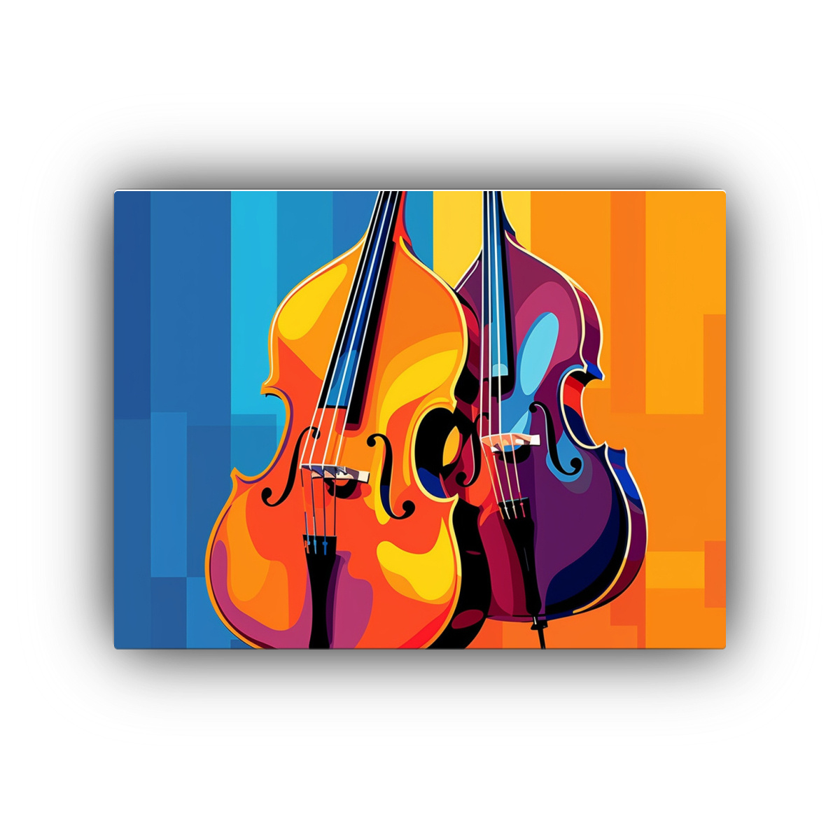 CUADRO BASTIDOR MOVIMIENTO ELEGANCIA CONTRABAJO 40X30 CM - 1