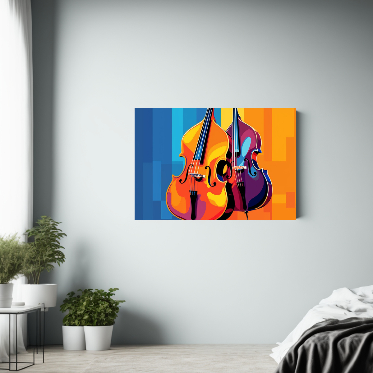 CUADRO BASTIDOR MOVIMIENTO ELEGANCIA CONTRABAJO 40X30 CM - 2