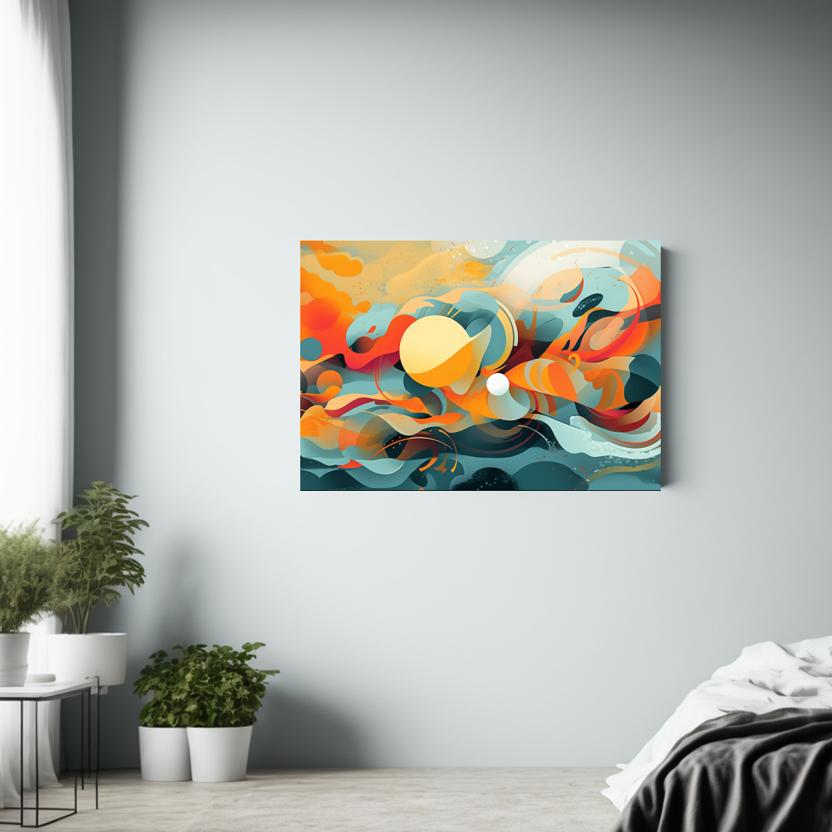 CUADRO EN BASTIDOR MOVIMIENTO AMBIENTE GOIN TO 60X40 CM - 2
