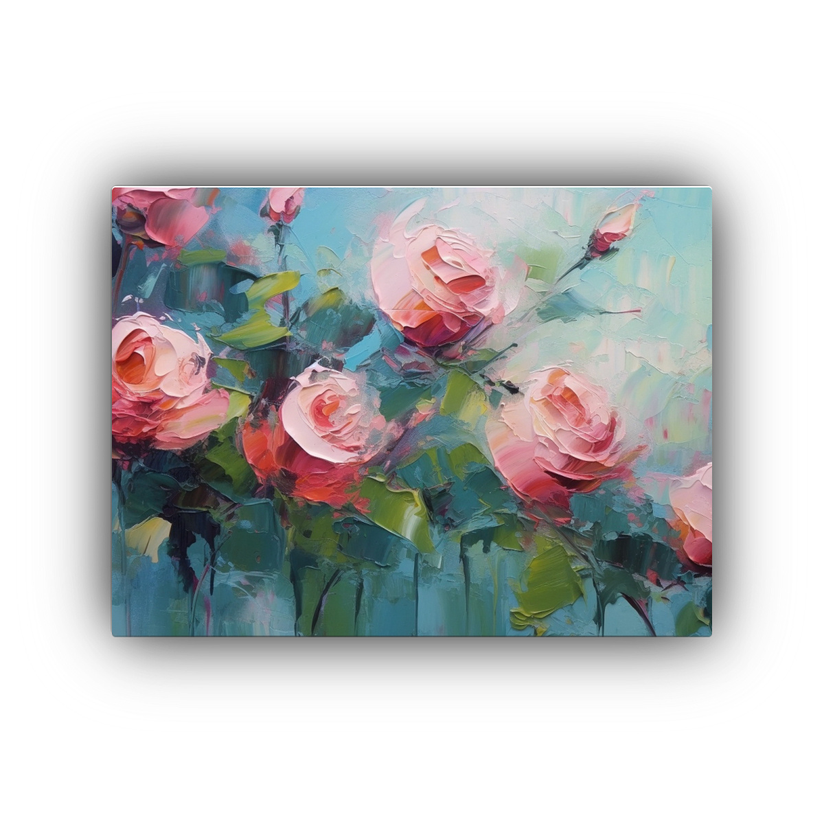 CUADRO INSPIRACIÓN FANTÁSTICO: ROSAS ROJAS Y 45X30 CM - 1