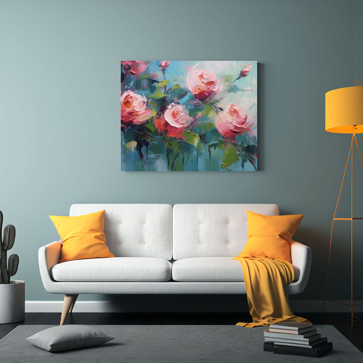 CUADRO INSPIRACIÓN FANTÁSTICO: ROSAS ROJAS Y 45X30 CM - 2
