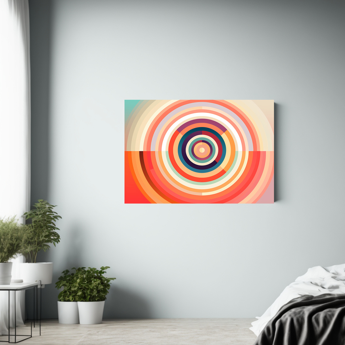 PINTURAS DE DECORACIÓN ESTILO MOSAICO LINEAL 40X30 CM - 2